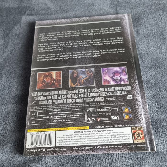 Film DVD  Solaris – Wydanie w książce – Nowy w folii!
