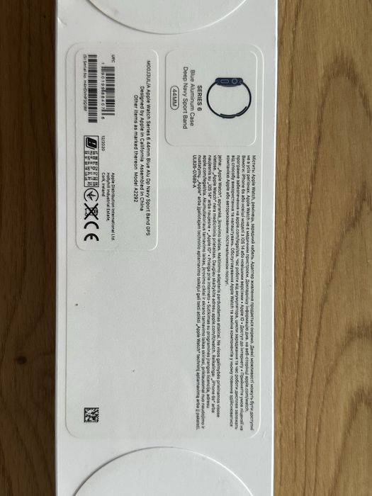 Apple Watch Series 6 GPS 44 mm – Blue Aluminium + Deep Navy Sport Band