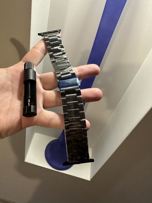 Новый Металический Браслет ремень Apple Watch 42/44/45/49 регулируется