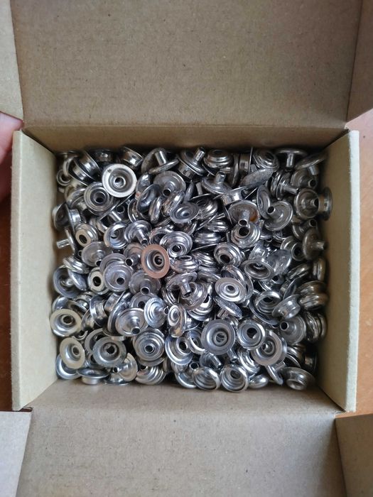 Кнопки металеві для одягу 10 мм