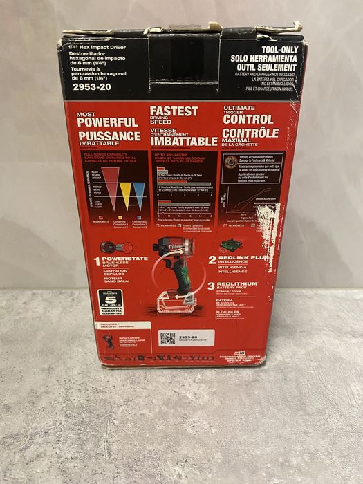 Milwaukee 2953-20 імпакт 226Nm на 3-швидкості привезено з США