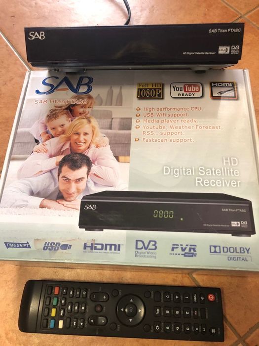 Receptor de Satélite Digital, HD, SAB
