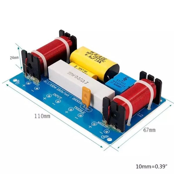 разделитель звуковой частоты динамика, фильтр кроссовер. WEAH-338 120W