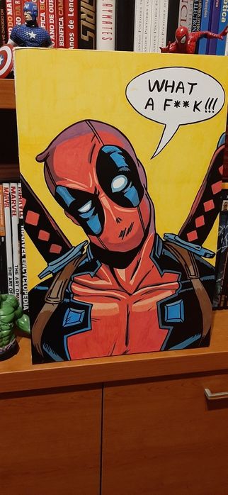 Pintura acrilica Deadpool