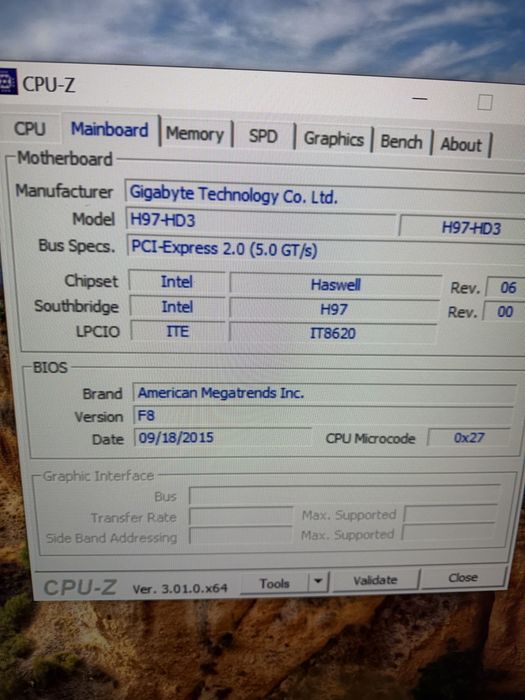 Gigabyte H97-HD3 + i7-4790 + 8GB HyperX DDR3