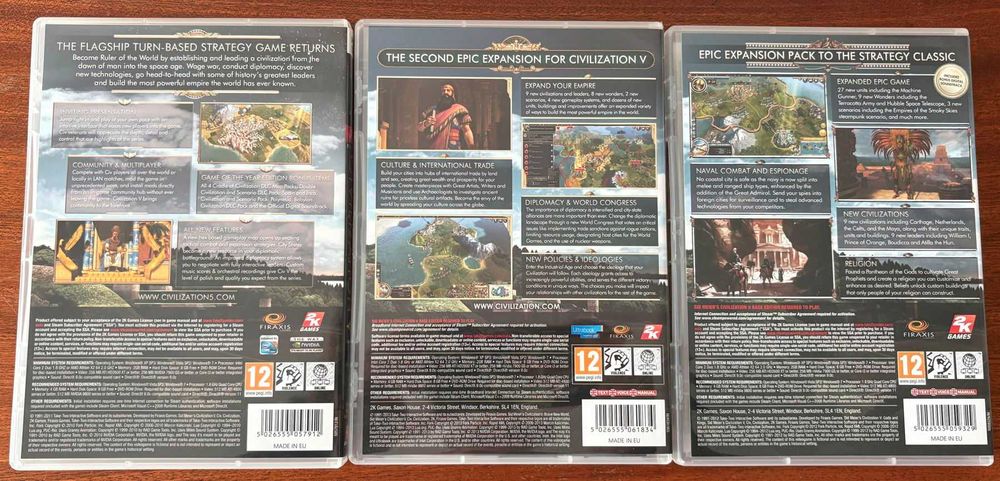 Jogo PC Civilization V + pacote de expansão