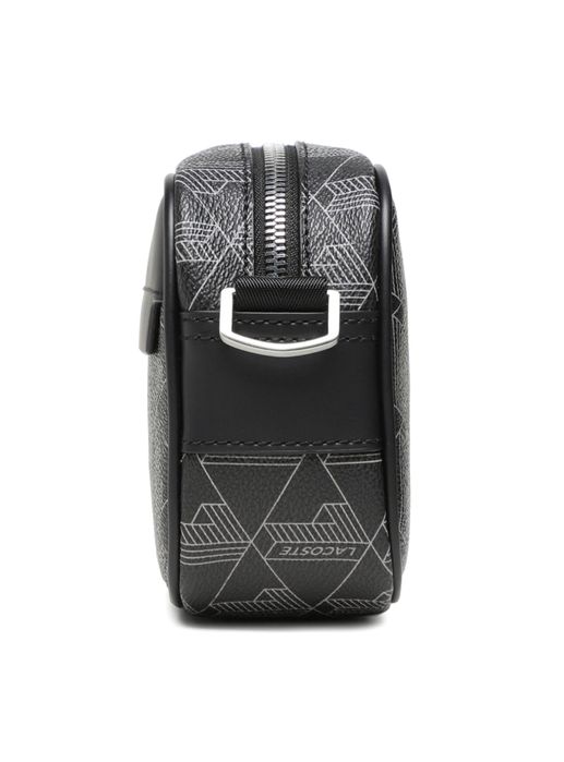 Сумка Lacoste Monogram Reporter Bag Black/Gray