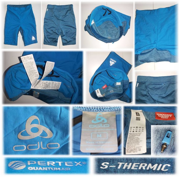 ODLO Mens Shorts PERTEX Quantumair S-Thermic G-LOFT INSIDE M p80-82cm