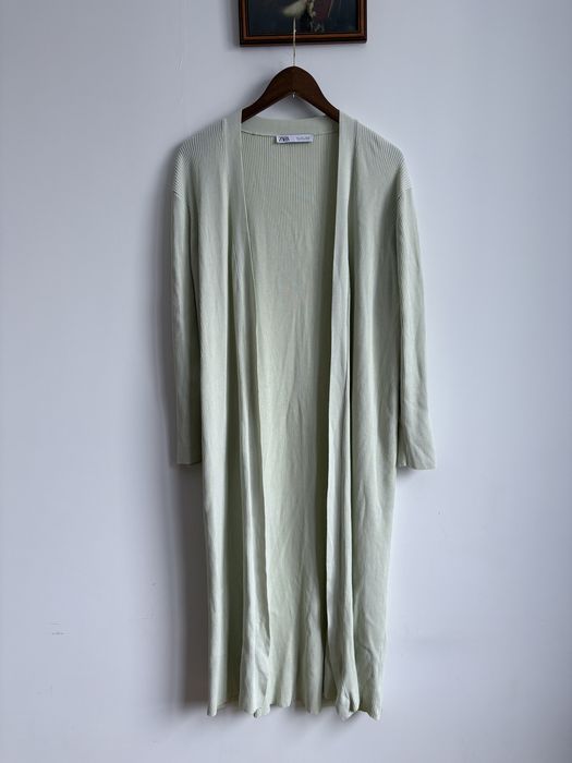 kardigan miętowy Zara M