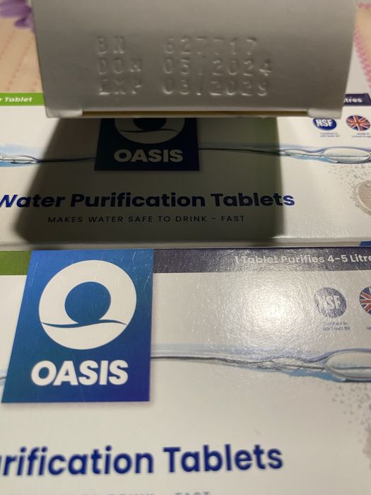 Таблетки для знезараження води OASIS (50 шт.)