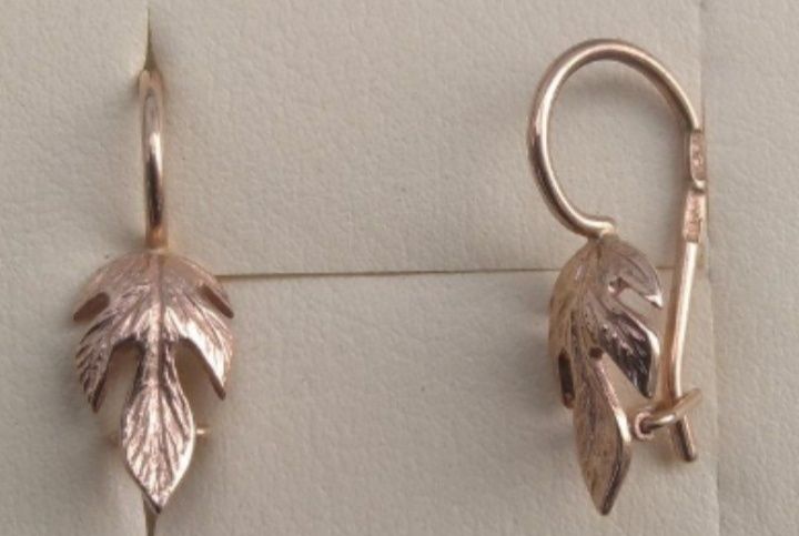 золотые серьги золото 583*