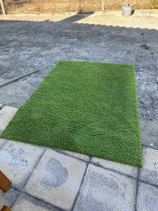 Tapete verde como novo