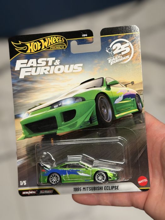 Hot Wheels Premium 1995 Mitsubishi Eclipse CHASE 25 yrs Fast & Furious