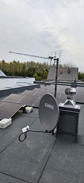Montaż i serwis anten TV i SAT  domofony monitoring  internet starlink