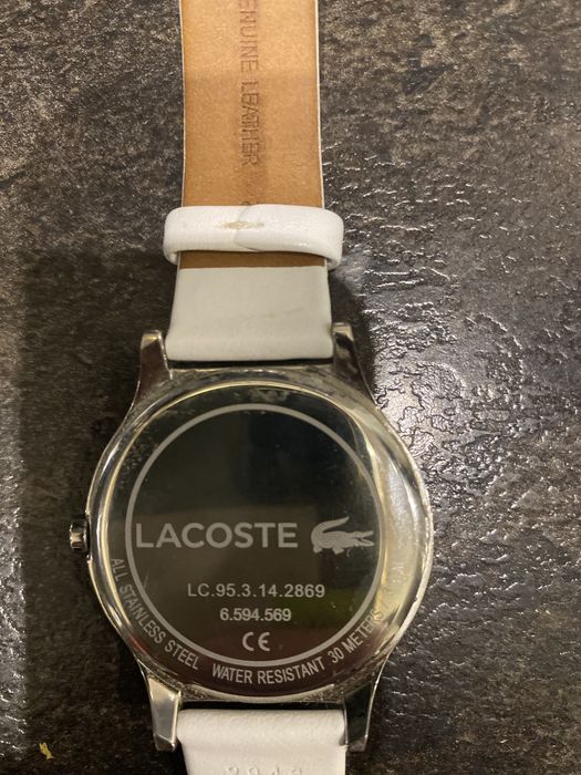 Zegarek Lacoste damski bialy