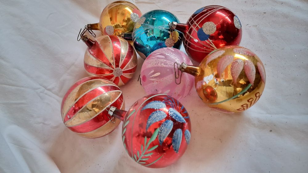 Bombki, duże, malowane