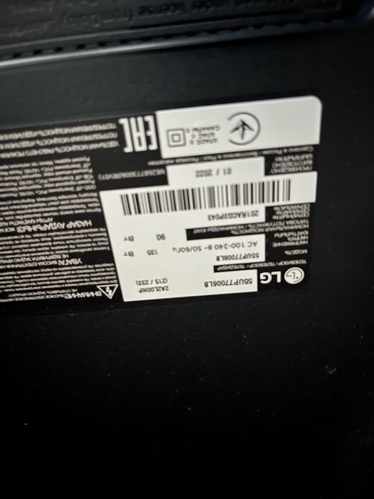 Tелевизор LG 55UP77006LB на запчасти