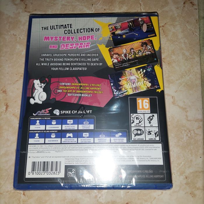 Dangan Ronpa Trilogy PS4 (Selado).