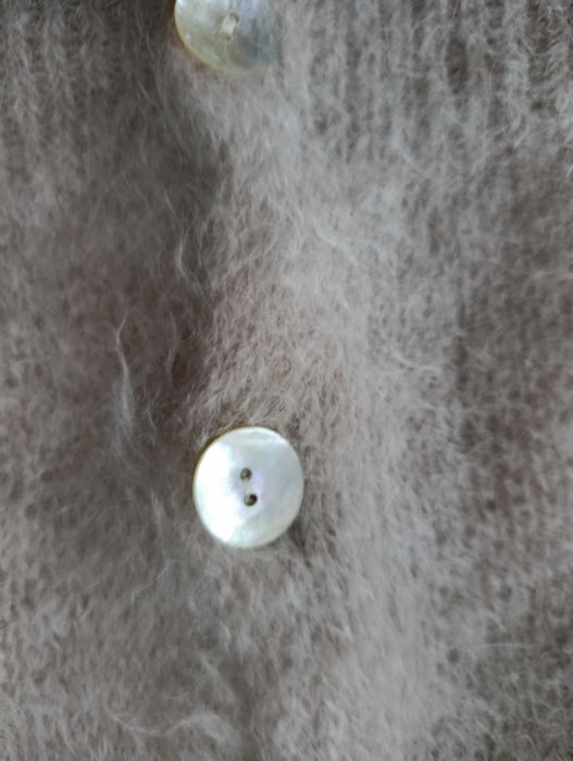 Sweter  kardigan damski, moher  ciepły  beż r. U