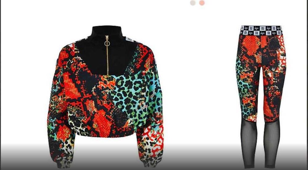 Костюм спортивний для тренувань танців гімнастики River island H&M