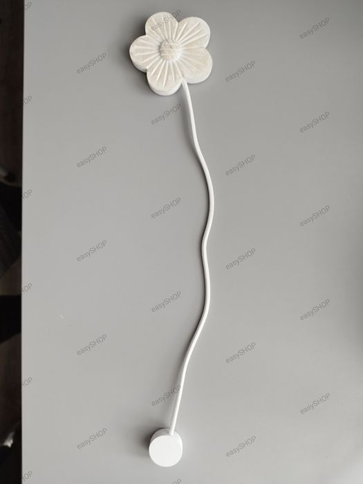 2 spinki klamry białe do firan zasłon na magnes