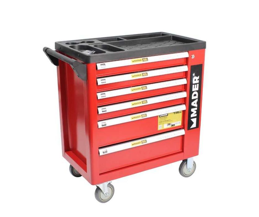 Carro ferramentas modelo XL 6 gavetas 156 peças JL20