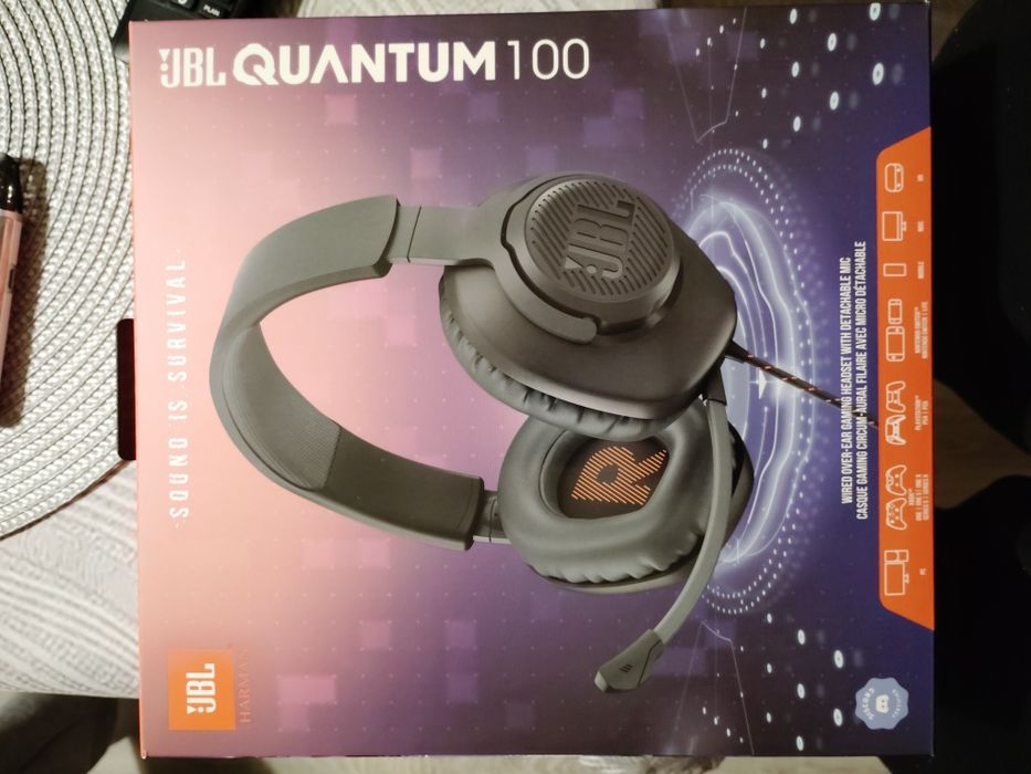 jBL QUANTUM 100 z odłączanym mikrofonem