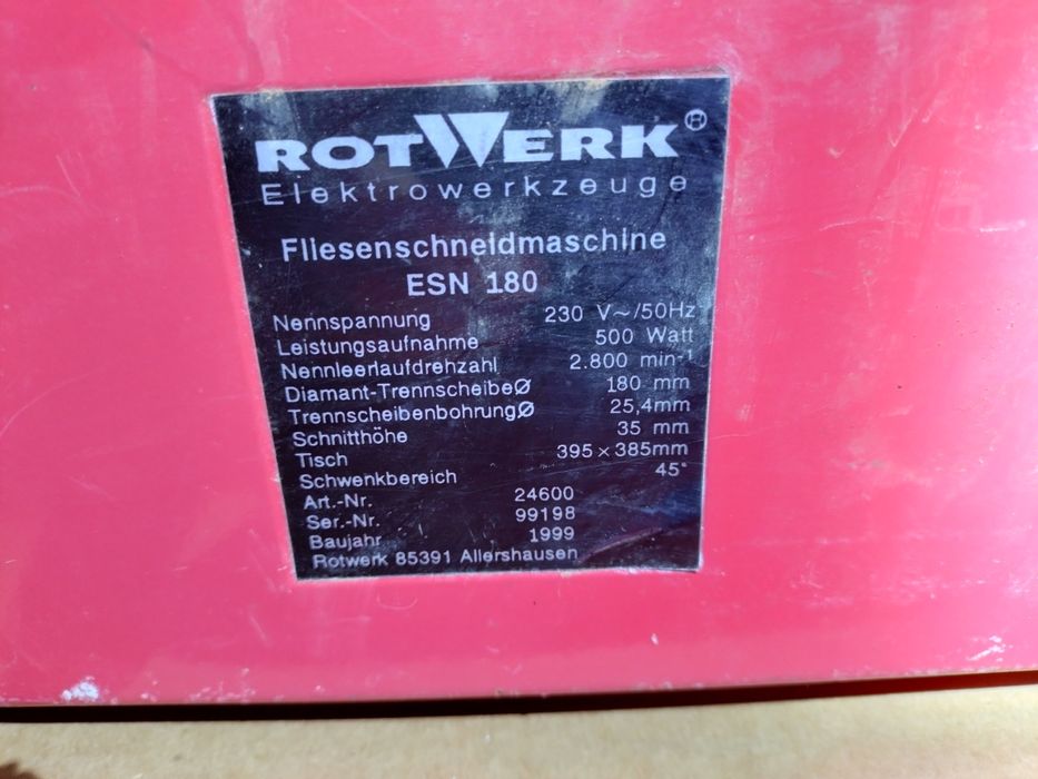 Piła stołowa tarczowa przecinarka do płytek