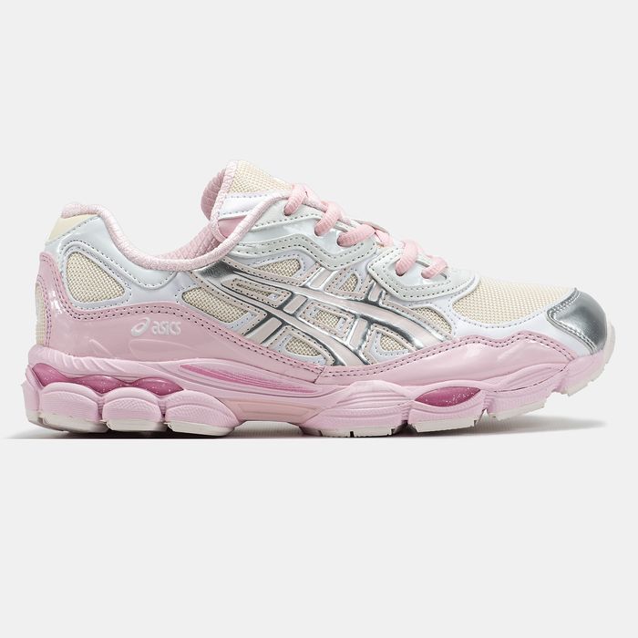 Кросівки Кроссовки Asics Gel-NYC Рожево Сірі Кросовки демісезон