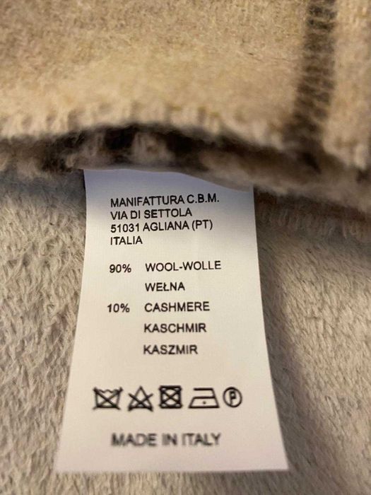 Szalik z wełny z dodatkiem kaszmiru