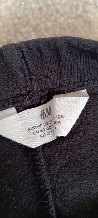 Legginsy czarne r. 146, H&M, getry z meszkiem
