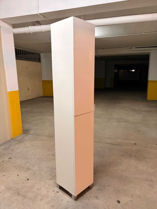 Armário Alto Branco 180x25 cm | Estreito | Braga