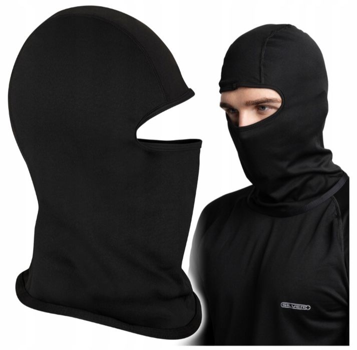 Kominiarka balaclava lekka uniwersalna czarna pod kask na motor,quada