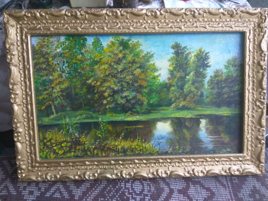 картина пейзаж масло на холсте