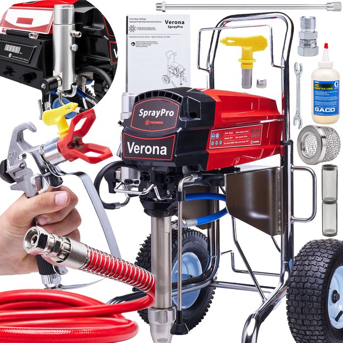 Agregat Szpachlarsko-Malarski tłokowy Verona 4000W 230bar 6,5L/min Airless