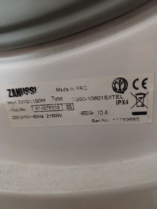 Пральна машина .ZWG1100M на запчастини