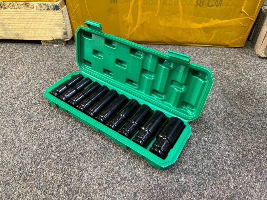 Набір ударних Головок 10шт на Гайковерт 8,10,12,13,14,16,17,19,22,24