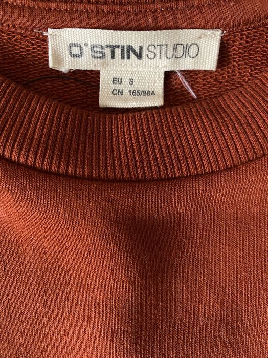 Світшот жіночий бавовняний з принтом INSTINCT , р. S M L