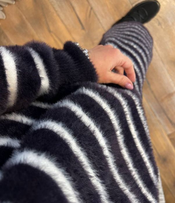 Довга тепла сукня альпака большой размер единый