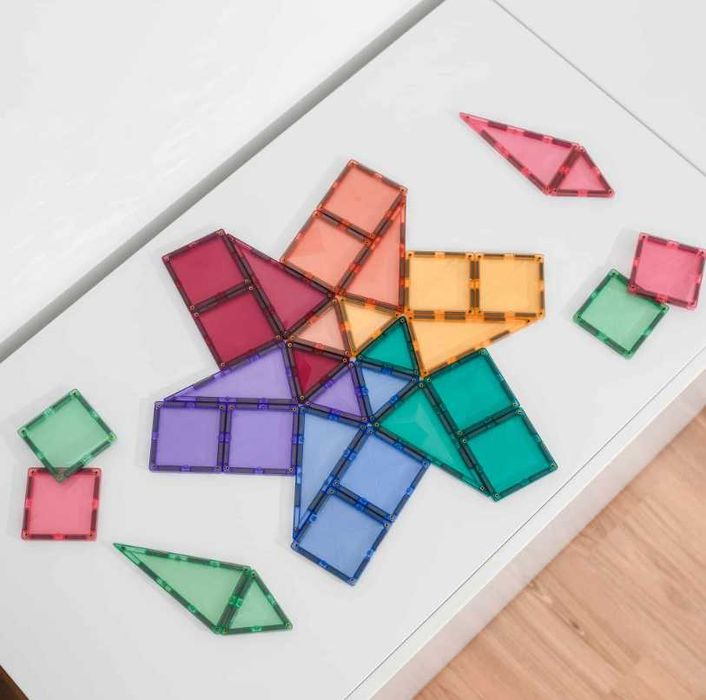 Connetix Pastel Mini 32 el. – Super Klocki Magnetyczne 3D dla Dzieci