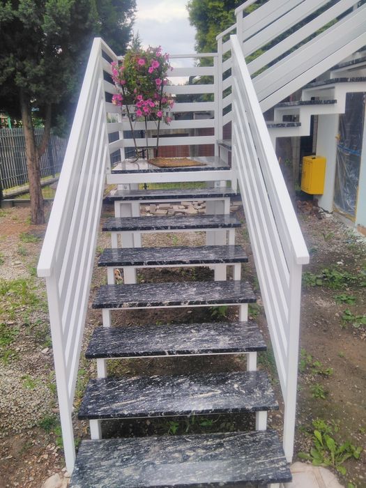 Schody metalowe  proste zabiegowe