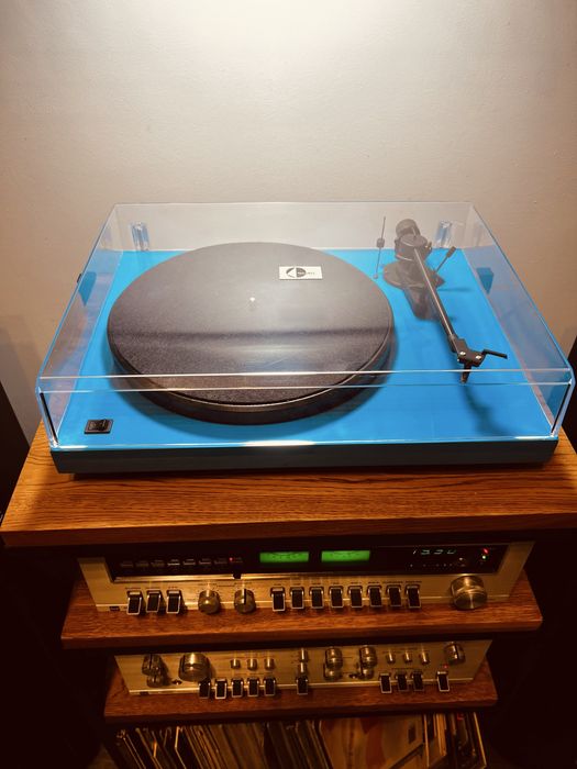 Вініловий програвач Pro-Ject Debut II блакитний Hi-Fi Австрія ремінний програвач вінілу