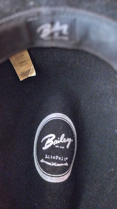 Chapéu Bailey Tino fedora preto