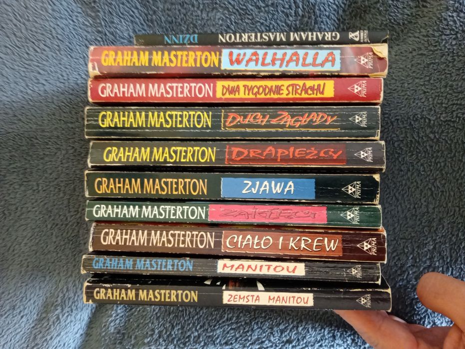 10 ks Horror Graham Masterton Duch zagłady Zjawa Dżinn Manitou  st Bdb