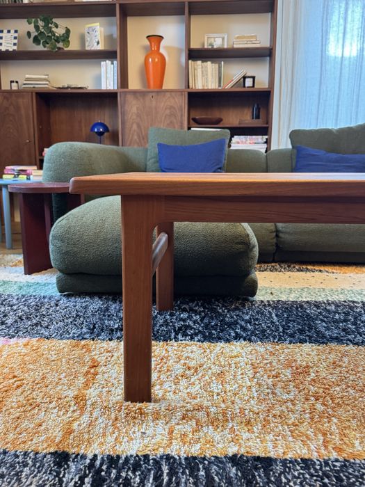 Stolik teakowy Niels Bach mid century lite drewno duński