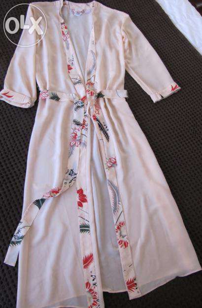 Roupão e Camisa 100% Seda Selvagem Calvin Klein