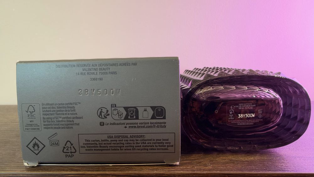 Valentino Uomo Intense EDP 100 ml – ubytek, ok. 55–60 ml pozostało