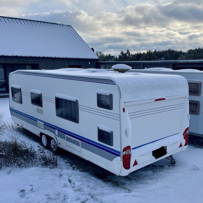 Hobby 650 KMFe, 2007r, piętrowe łóżka