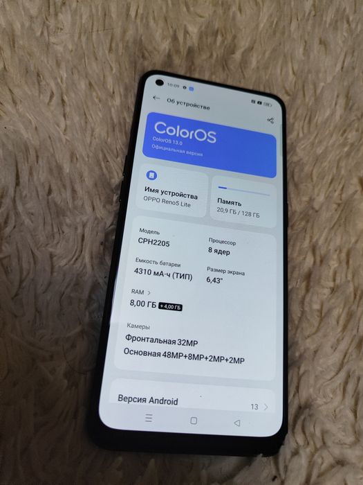 Смартфон Oppo reno 5 lite  NFC 8/128gb.