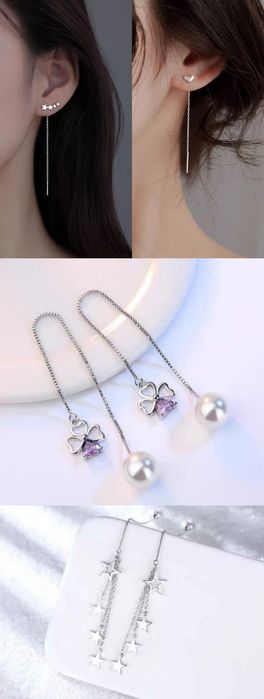 Срібні сережки, кафи 925 проби